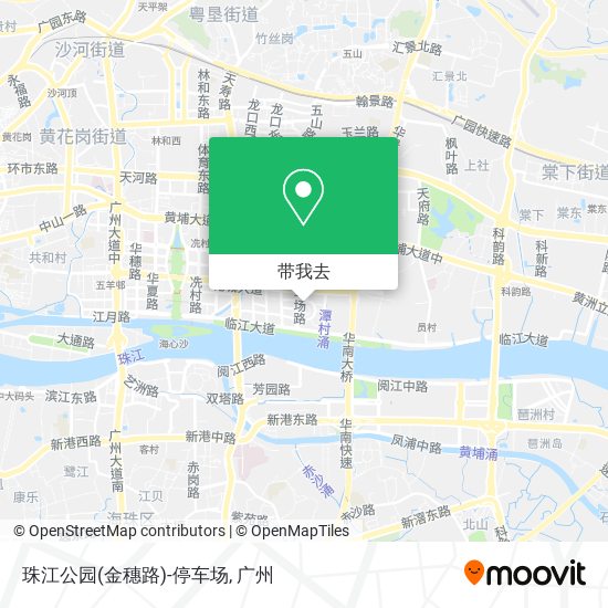 珠江公园(金穗路)-停车场地图