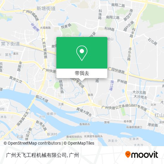 广州天飞工程机械有限公司地图