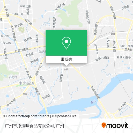 广州市原滋味食品有限公司地图