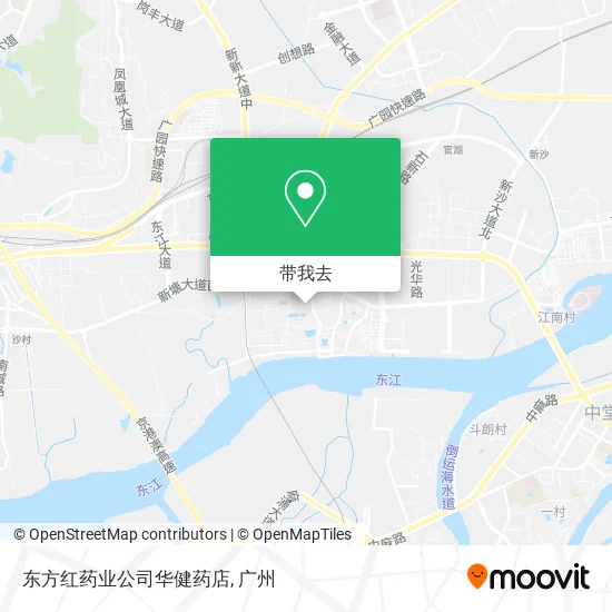 东方红药业公司华健药店地图