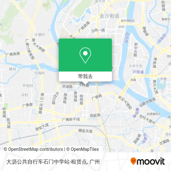 大沥公共自行车石门中学站-租赁点地图