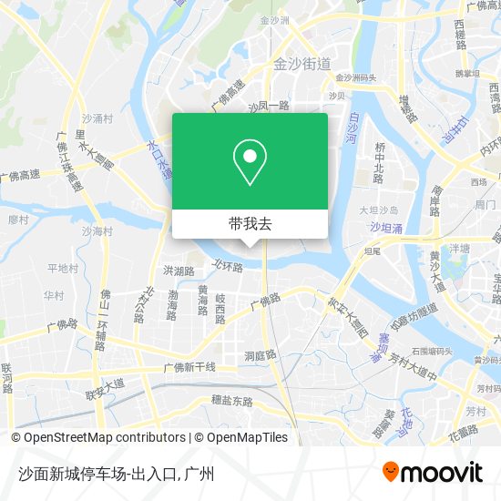 沙面新城停车场-出入口地图