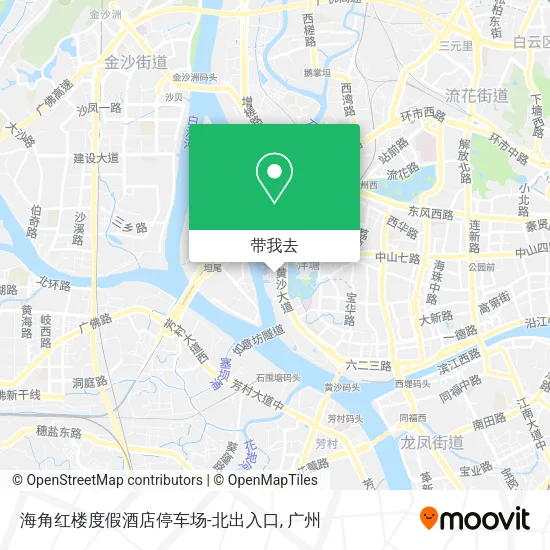海角红楼度假酒店停车场-北出入口地图