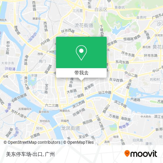 美东停车场-出口地图