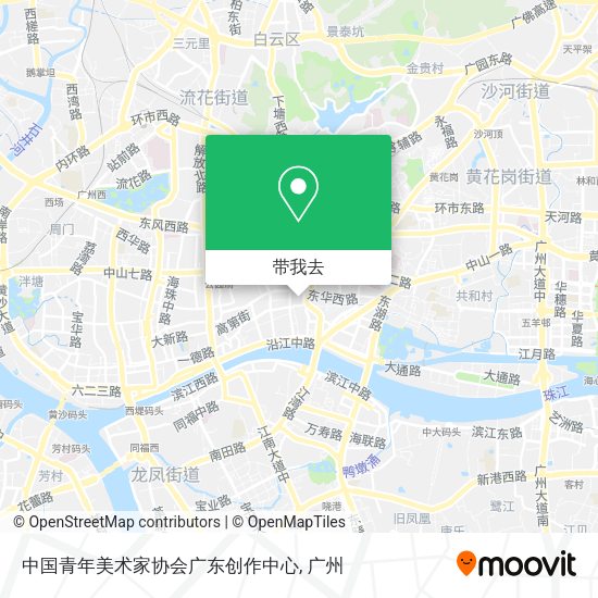 中国青年美术家协会广东创作中心地图