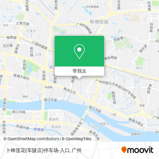 卜蜂莲花(车陂店)停车场-入口地图