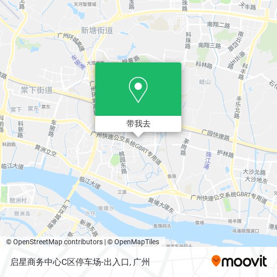 启星商务中心C区停车场-出入口地图