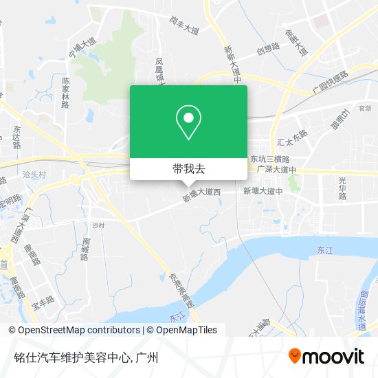铭仕汽车维护美容中心地图