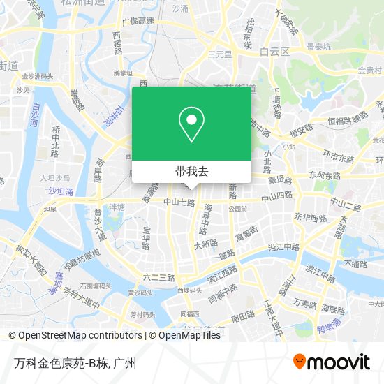 万科金色康苑-B栋地图