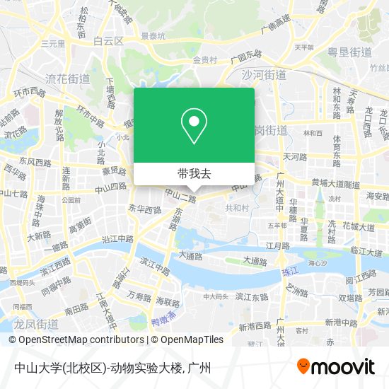 中山大学(北校区)-动物实验大楼地图