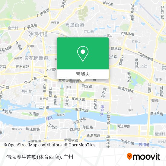 伟泓养生连锁(体育西店)地图