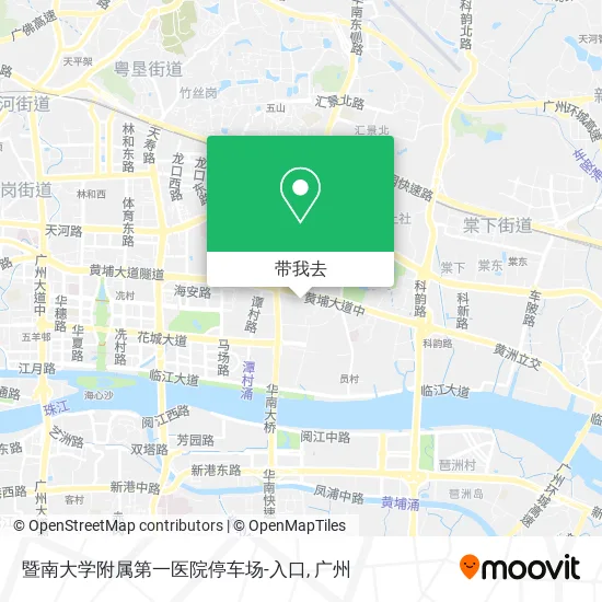 暨南大学附属第一医院停车场-入口地图