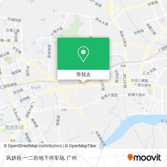 凤妍苑-一二街地下停车场地图
