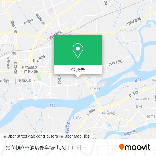 鑫立顿商务酒店停车场-出入口地图