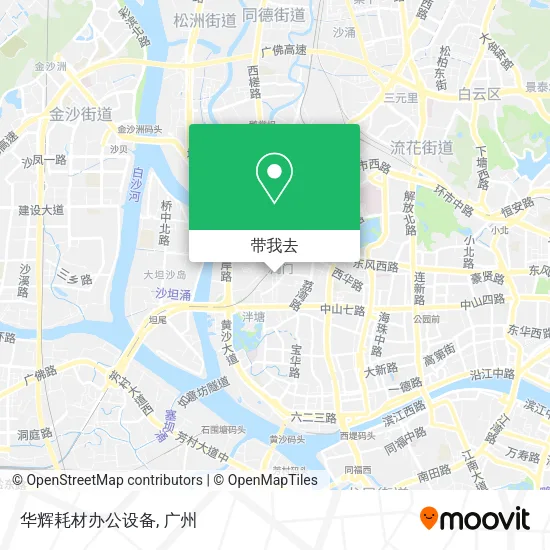 华辉耗材办公设备地图