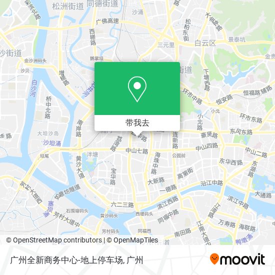广州全新商务中心-地上停车场地图