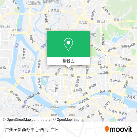 广州全新商务中心-西门地图