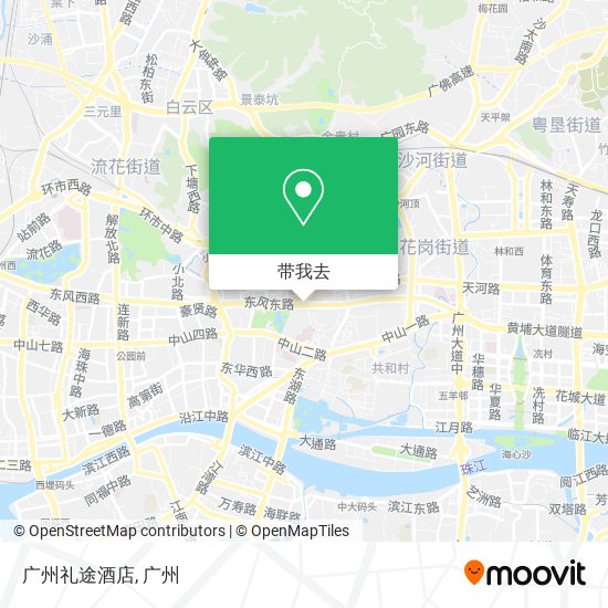 广州礼途酒店地图