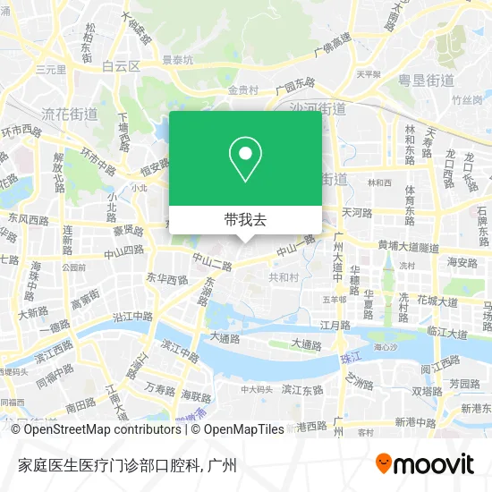 家庭医生医疗门诊部口腔科地图