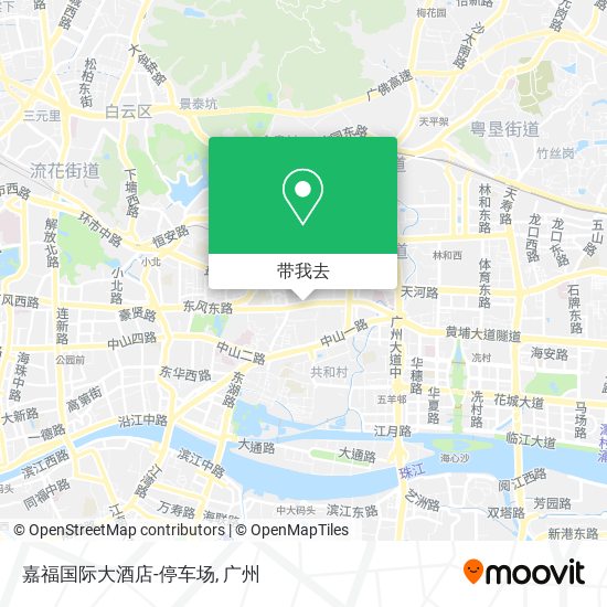 嘉福国际大酒店-停车场地图