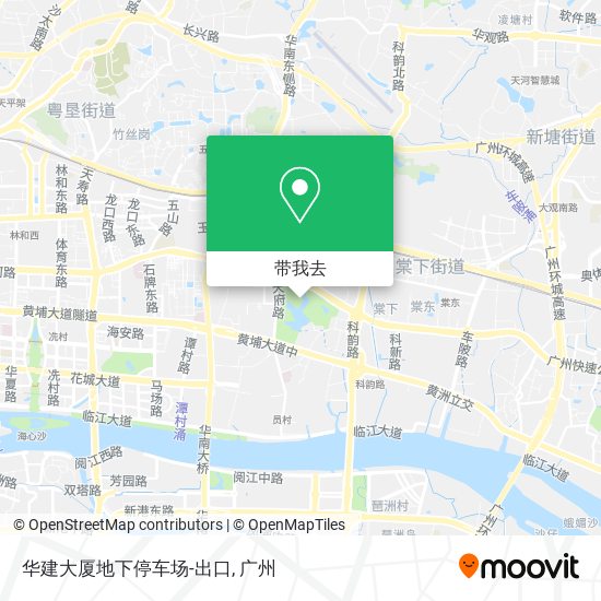 华建大厦地下停车场-出口地图