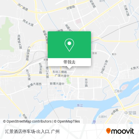 汇景酒店停车场-出入口地图