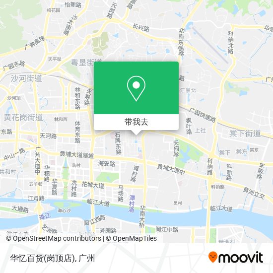 华忆百货(岗顶店)地图