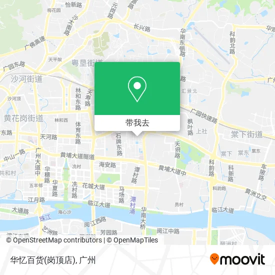华忆百货(岗顶店)地图