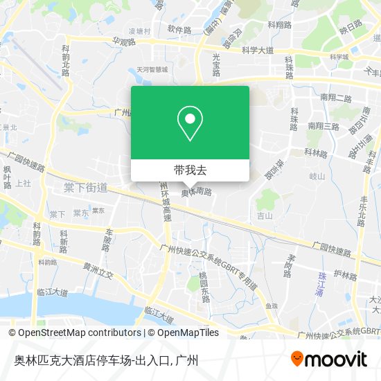 奥林匹克大酒店停车场-出入口地图