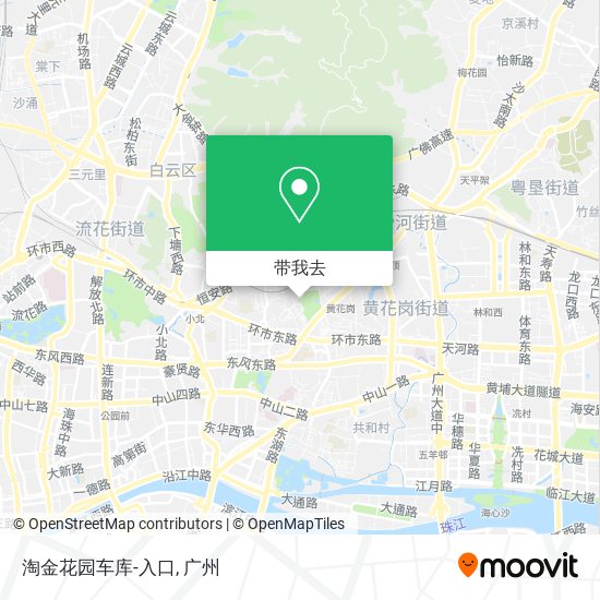 淘金花园车库-入口地图