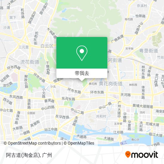 阿古道(淘金店)地图