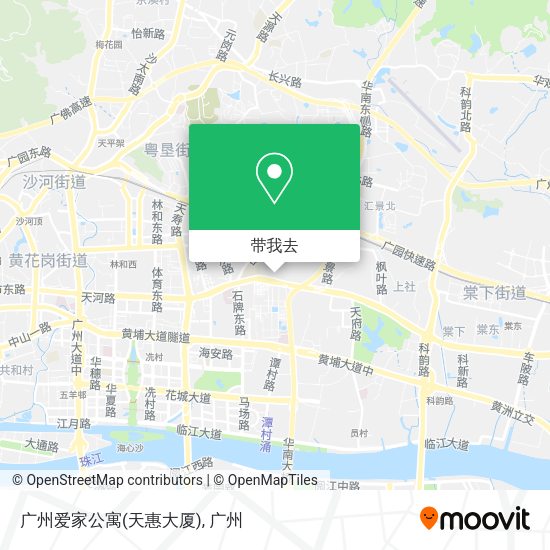 广州爱家公寓(天惠大厦)地图