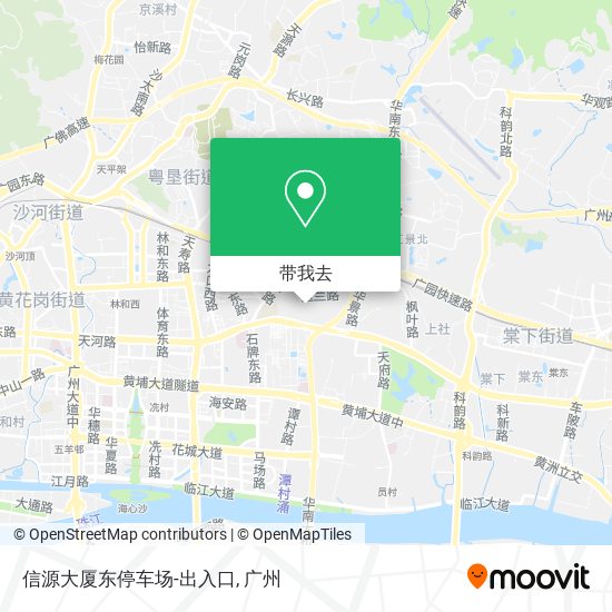 信源大厦东停车场-出入口地图