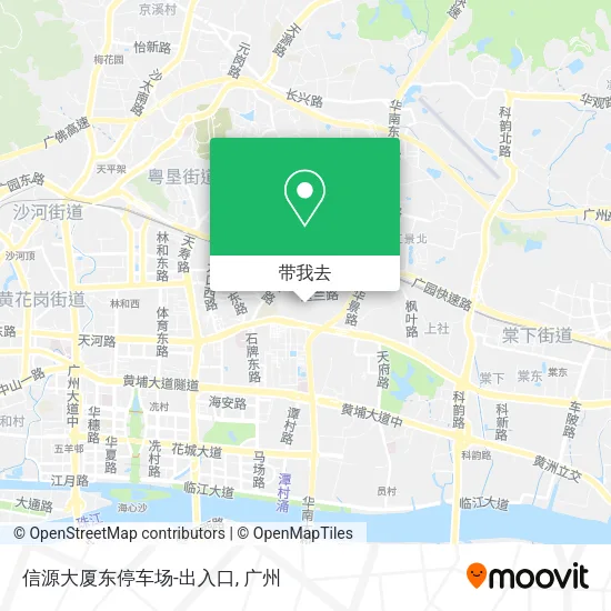 信源大厦东停车场-出入口地图