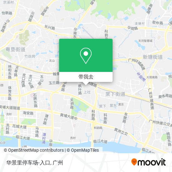 华景里停车场-入口地图