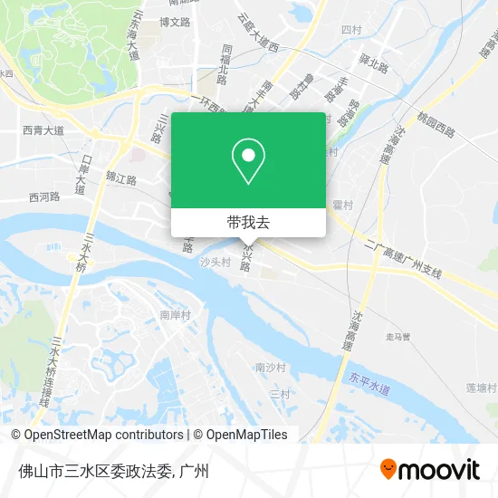 佛山市三水区委政法委地图