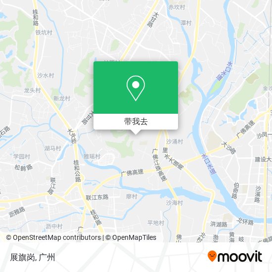 展旗岗地图
