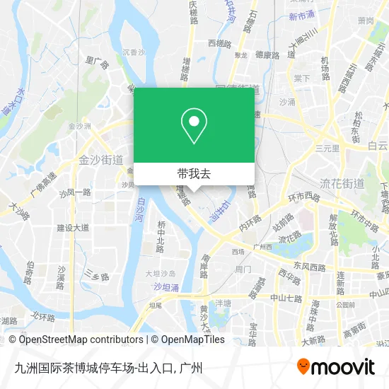 九洲国际茶博城停车场-出入口地图