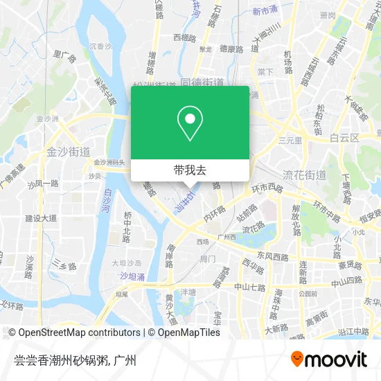 尝尝香潮州砂锅粥地图