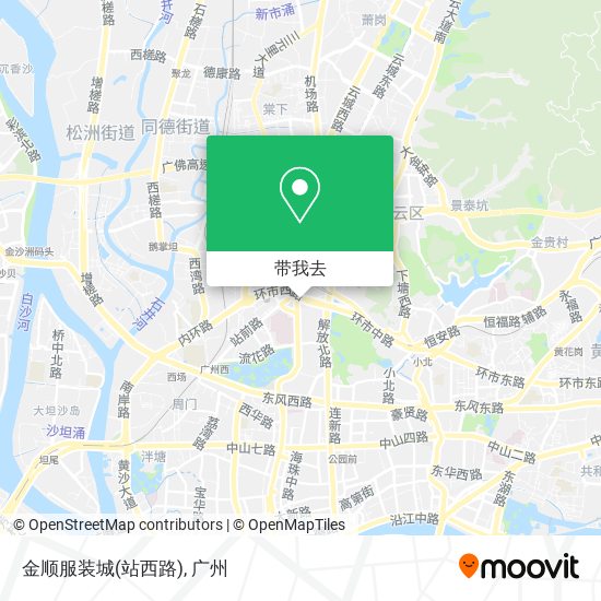 金顺服装城(站西路)地图