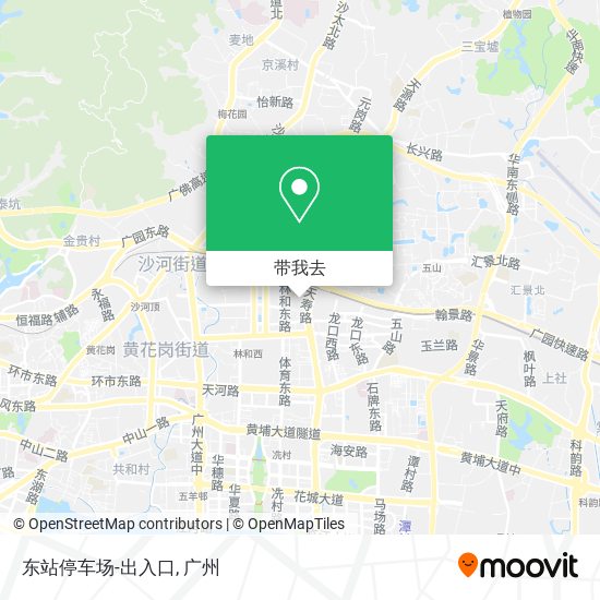 东站停车场-出入口地图