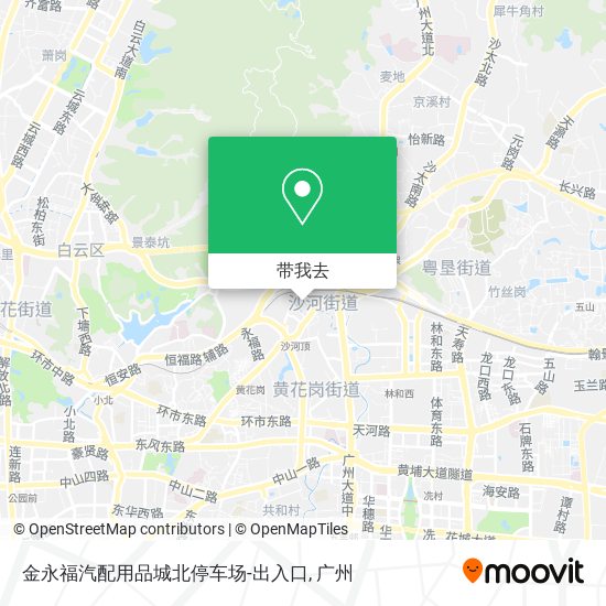 金永福汽配用品城北停车场-出入口地图