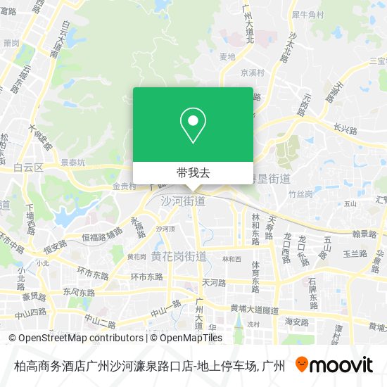 柏高商务酒店广州沙河濂泉路口店-地上停车场地图