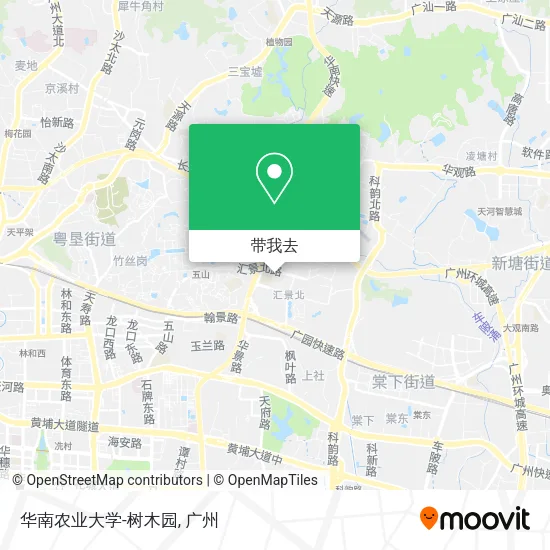 华南农业大学-树木园地图