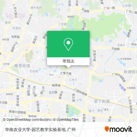华南农业大学-园艺教学实验基地地图