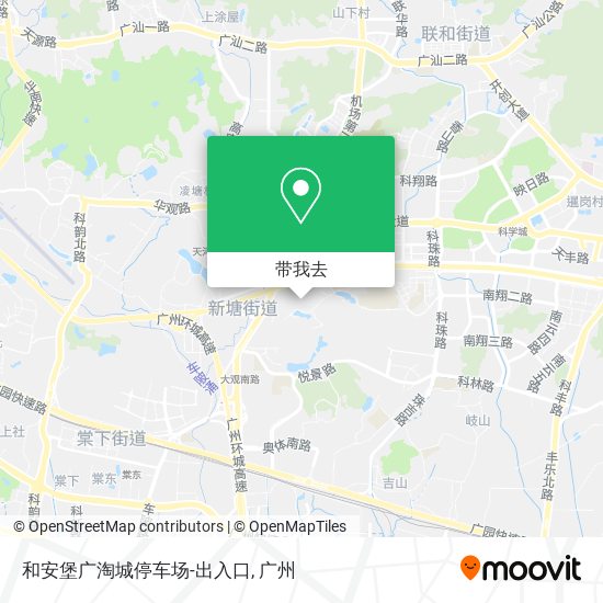 和安堡广淘城停车场-出入口地图