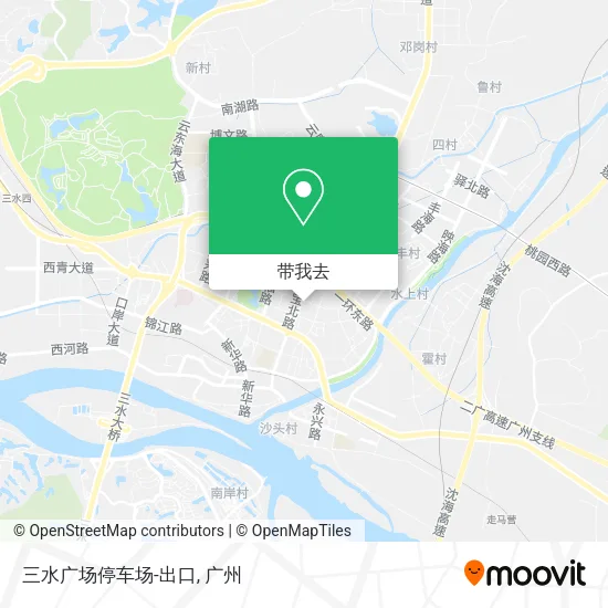 三水广场停车场-出口地图