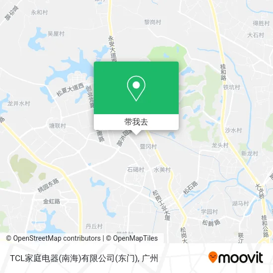 TCL家庭电器(南海)有限公司(东门)地图