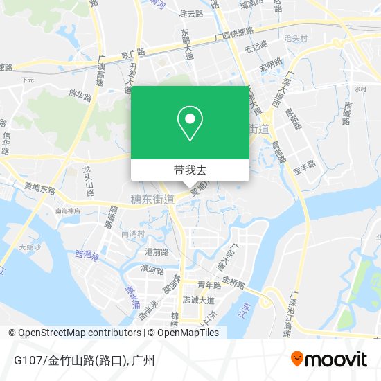 G107/金竹山路(路口)地图