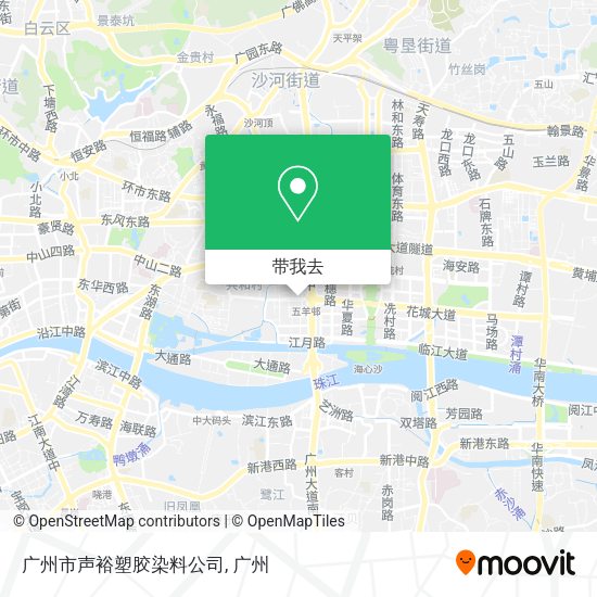 广州市声裕塑胶染料公司地图